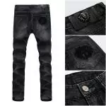 versace denim jeans pantalons longs jeunesse cotton black